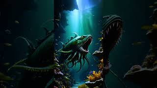 An underwater beast with an eellike body alarm shark shortfilms fear titanic shortmovies [upl. by Kirkwood]