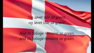 Danish National Anthem  quotDer Er Et Yndigt Landquot DAEN [upl. by Neitsabes755]