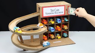 How to Make Cars Vending Machine from Cardboard [upl. by Refanej]