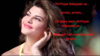 Chittiyan Kalaiyaan Lyrics with Translation [upl. by Cyna]