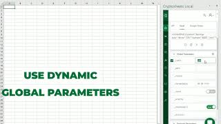 Using Global Parameters in the Cryptosheets Console [upl. by Ardnic]