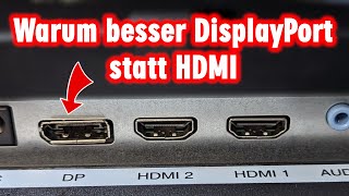 HDMI oder DisplayPort 100Hz statt 60Hz ganz einfach nur mit DisplayPortKabel [upl. by Damicke324]