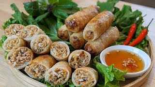 ROULEAUX IMPÉRIAUX VIETNAMIENS NEMS CROUSTILLANTS  chả giò  VIETNAMESE FRIED SPRINGROLLS [upl. by Hizar]