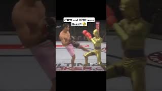 Star Wars Fights c3po starwars haha funny lol robot fighting ufc miketyson jakepaul r2d2 [upl. by Aizitel]