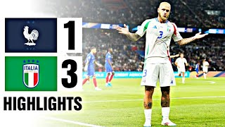 Francia  Italia 13 Hightlights  UEFA Nations League 2024 [upl. by Bromley]