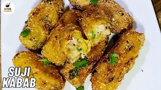 Perfect Suji SnacksKababs Indian Nashta at Home in 5 Minutes Only  H FOOD [upl. by Deehan]