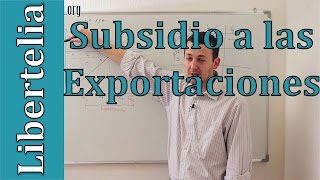 Subsidio a las exportaciones  Comercio internacional  Microeconomía  Liberteliaorg [upl. by Nerdna803]