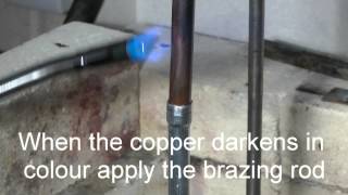 Brazing an aluminium to copper tube joint using Aluflo™ ZA1 [upl. by Gerfen359]