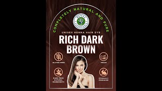 How To Apply Our RICH DARK BROWN Henna Hair Dye Mixes Instructions [upl. by Mayer]