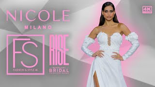 NICOLE MILANO Barcelona Bridal Fashion Week SS24 EXCLUSIVE Nicole Cavallo Interview FULL SHOW 4K [upl. by Anuahsat]