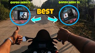 GoPro Hero 9 Vs 10 Full Comparison 🔥  Best Action Camera For MotoVlogging amp Easy To Use 😍 [upl. by Lette850]