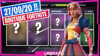 🌐 BOUTIQUE FORTNITE du 27 Septembre 2020  ANTHÉIA [upl. by Lashond854]