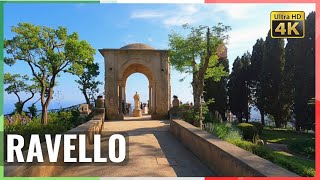 4K🇮🇹 Italy walk in RAVELLO Amalfi Coast tour in 4k May 2022 The most beautiful town [upl. by Ardnuassak]