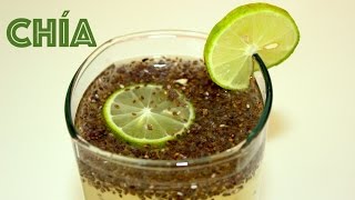 Agua de limon con semillas de chia  La receta de la abuelita [upl. by Cardie]