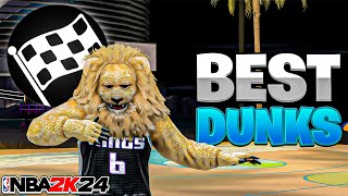 BEST DUNK PACKAGE ANIMATIONS IN NBA 2K24 BEST CONTACT SLAMMURS  METER DUNKING IN NBA 2K24 [upl. by Novart733]