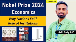 Nobel Prize Economics 2024 Explained  Why Nations Fail Role of Institutions  Adil Baig [upl. by Selym164]