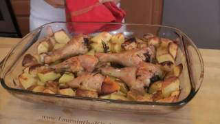 Roasted Chicken and Potato Bake  Recipe by Laura Vitale  Laura in the Kitchen Ep 199 [upl. by Amlet]