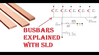 Electrical Busbar explained with SLD Single Line Diagram [upl. by Prissie]