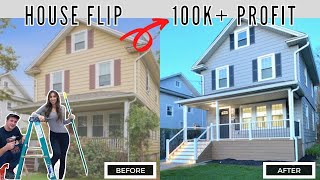 HOUSE FLIP  Before amp After 100K Profit [upl. by Nerej]