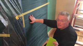 How To Patch or Splice Grasscloth Wallpaper  Spencer Colgan [upl. by Landau319]