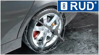 RUD comfort Centrax Snow chains  Fitting Instruction [upl. by Darrelle140]