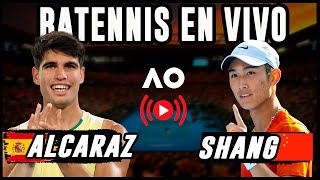 Carlos Alcaraz vs Juncheng Shang  Abierto de Australia 2024  Reaccionando en vivo [upl. by Ailecec]