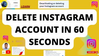 How to delete Instagram account [upl. by Ut205]