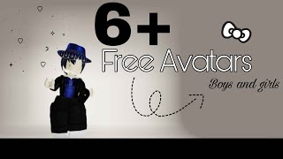 FREE AVATARS FOR GIRLS AND BOYS Incredible free avatars  RobloxWithrabab [upl. by Nohsar]