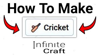 How To Create Cricket In Infinite Craft  How To Make Cricket In Infinite Craft [upl. by Eimerej661]