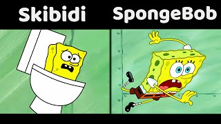 Spongebob Removing a Splinter VS Skibidi Toilet Animation [upl. by Saenihp]