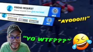 Trolling Streamers with Sus Usernames On Fortnite  1 [upl. by Schreib477]