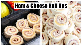 Ham and Cheese Roll Ups  Ham and Cheese Pinwheels [upl. by Sorilda]