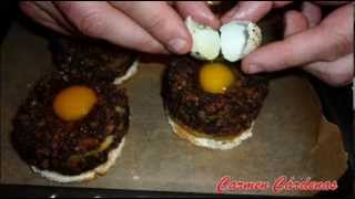 Pincho de morcilla y manzana caramelizada Receta paso a paso de Carmen Cárdenas [upl. by Esor546]