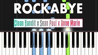 Clean Bandit  Rockabye Piano Cover w MIDI [upl. by Lerud]