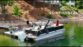 Crest Pontoon Boats  2023 Continental [upl. by Lemak]