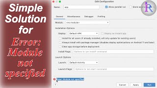 Fix for gradle error Module not specified in Android Studio [upl. by Faden82]