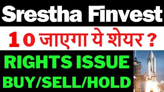 Srestha Finvest Share Latest News  Srestha Finvest Stock Latest News Today  Srestha Finvest Target [upl. by Aela]