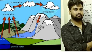 Water Cycle in Hindi Environmental Science lectures steps in water Cycle Lokendra Mishra [upl. by Arihas]