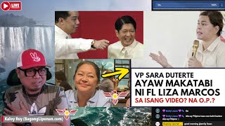 HALA LIZA MARCOS AYAW MAKATABI SI SARA DUTERTE SA ISANG VIDEO SARA NAOP SA BBM ADMIN 668 [upl. by Helaina]