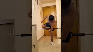 Legs training on my Decathlon Pull up bar [upl. by Wendie278]