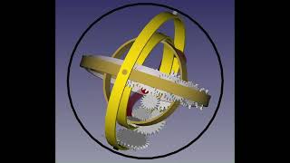 FreeCAD Animation of Eudoxus Rings for Geocentric PlanetariumquotOrreryquot [upl. by Linzy]