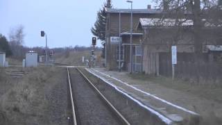 Führerstandsmitfahrt Strecke MalchowParchim 28032015 [upl. by Wendt]