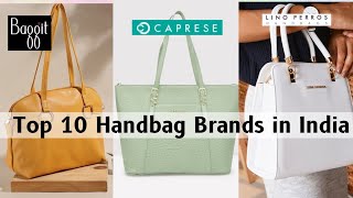 Top 10 Handbag Brands in India [upl. by Margaux]