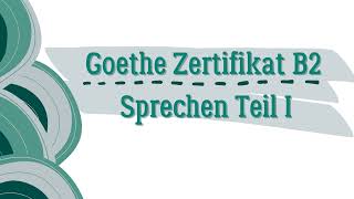 Alternative zum Fliegen  B2Sprechen Teil 1 Goethe Zertifikat [upl. by Yeslehc]