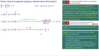 Equazioni letterali intere di primo grado con parametri al denominatore [upl. by Armalda]