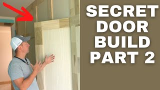 This was TRICKY How to Make a Secret Door In Wainscoting Part 22 [upl. by Newell541]