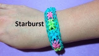 How to Make the Starburst Bracelet on the Rainbow Loom [upl. by Yema]