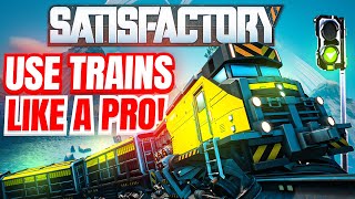 The Ultimate Train Guide How to Use Trains Like a Pro in Satisfactory [upl. by Olympias]