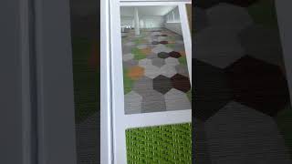 Woven texture resilient flooring Poly vinyl chloride floor coverPolyvinyl chloridefloor covering [upl. by Bradlee]