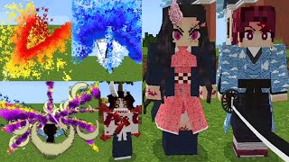 Demon Slayer Addon Kimetsu no yaiba TrinityRelease Mod in Minecraft PE [upl. by Jaquelin244]